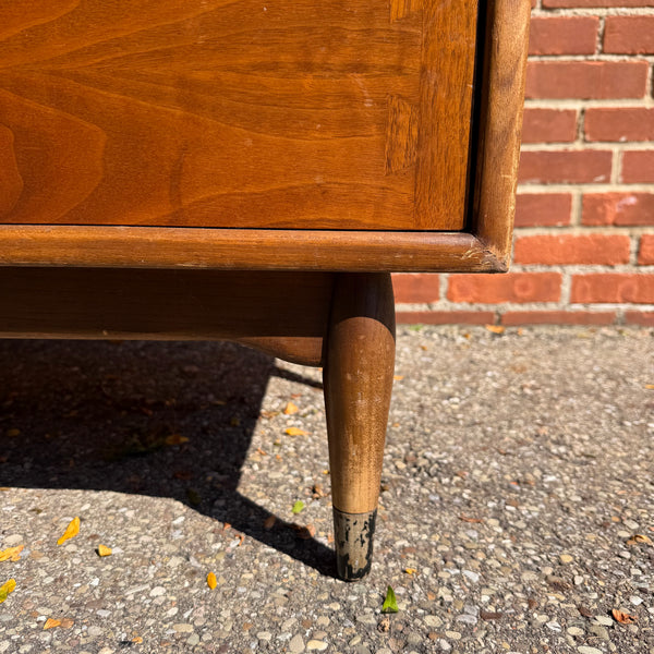 Andre Bus for Lane Acclaim Mid-Century Modern Walnut 5-Drawer Highboy Dresser