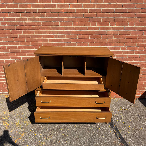 Broyhill Forward Mid-Century Modern Walnut Gentleman’s Chest