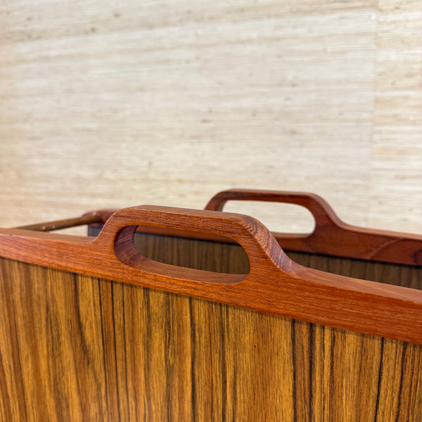 1960s Ernest Sohn for Siamese Teak and Rosewood Magazine Holder