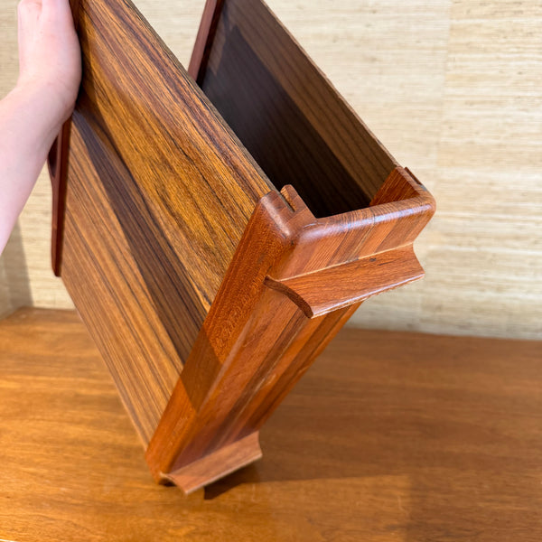 1960s Ernest Sohn for Siamese Teak and Rosewood Magazine Holder