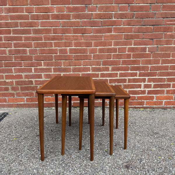 Swedish Modern Teak Nesting Side Tables