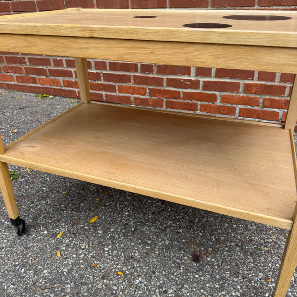 Thams Kvalitet Mahogany Danish Modern Bar Cart