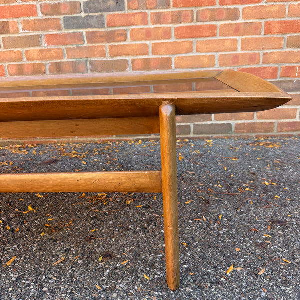 John Keal for Brown Saltman Mid-Century Modern Walnut & Laminate Coffee Table