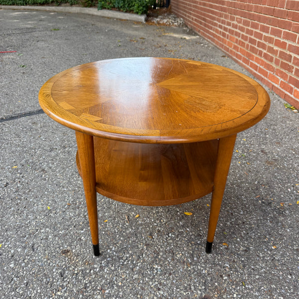 Lane Acclaim Round Side Table by Andre Bus Mid Century Modern
