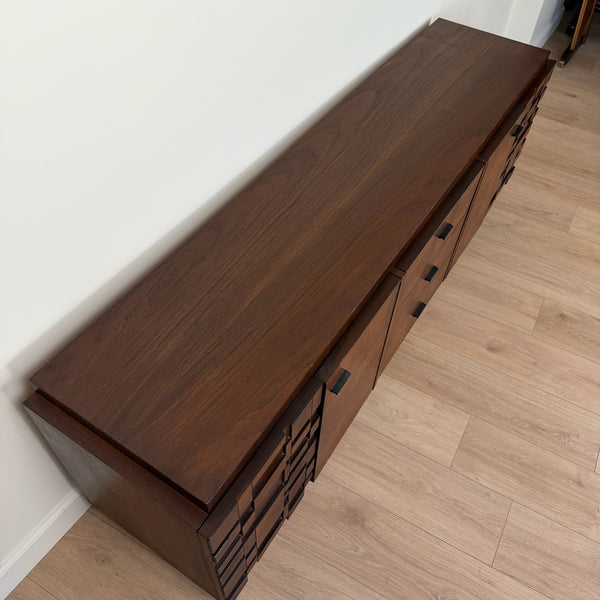 Vintage Brutalist Credenza