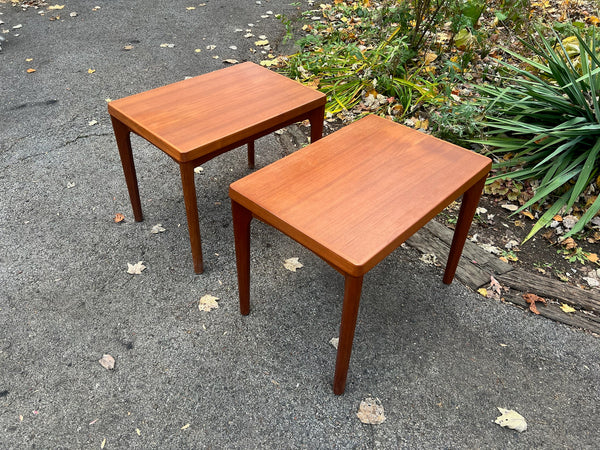 Pair of Vintage Danish Teak Side Tables