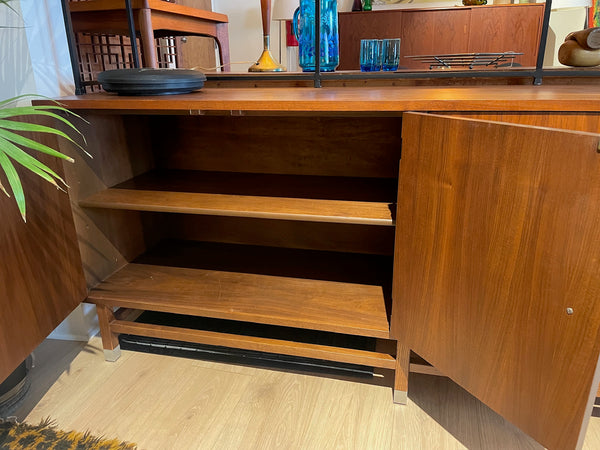 Stanley Walnut and Rosewood Wall Unit