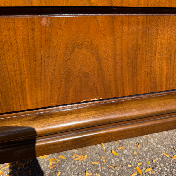 United Furniture Diamond Mid-Century Modern Walnut Highboy Dresser