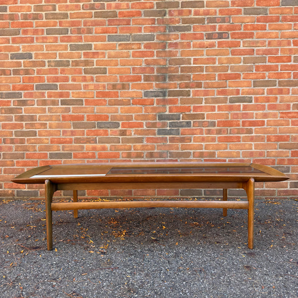 John Keal for Brown Saltman Mid-Century Modern Walnut & Laminate Coffee Table
