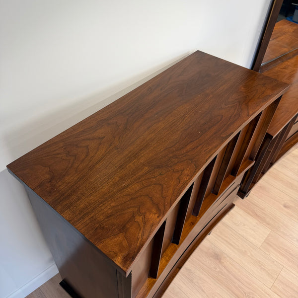 MCM American of Martinsville Walnut Highboy Dresser