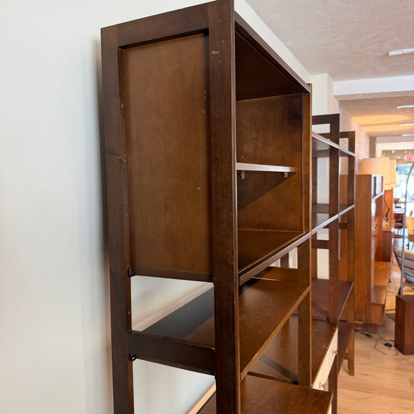 Vintage Mid-Century Modern Modular Freestanding Wall Unit with Desk & Drawers