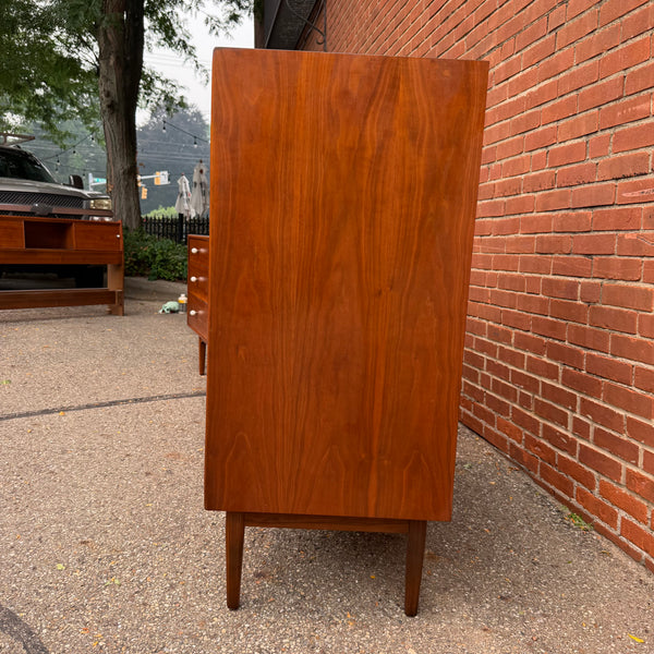 Kipp Stewart for Drexel “Declaration” Walnut Highboy Dresser