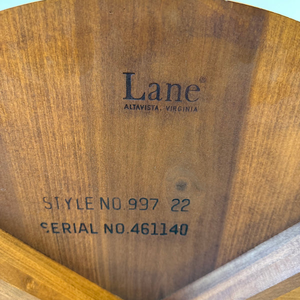 1960s Pair of Lane Rhythm Round End Tables