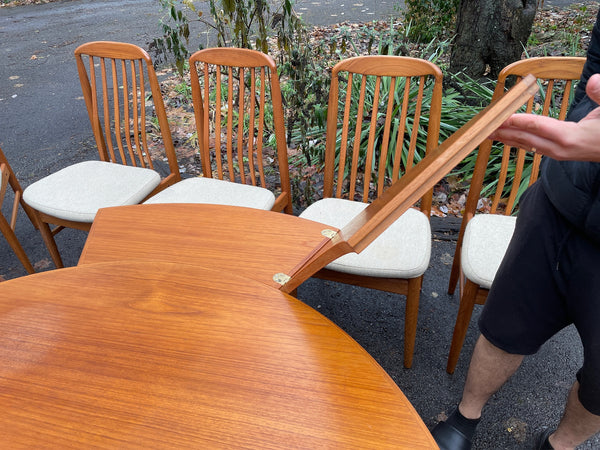 Vintage Danish Teak “Flip Flap” Expandable Dining Set