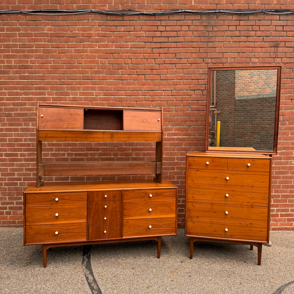 Kipp Stewart for Drexel “Declaration” Full Size Walnut Headboard