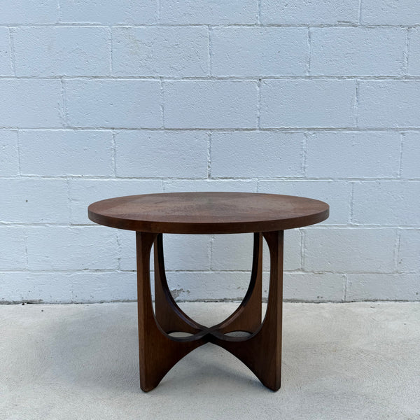 Broyhill Brasilia Round Walnut End Table