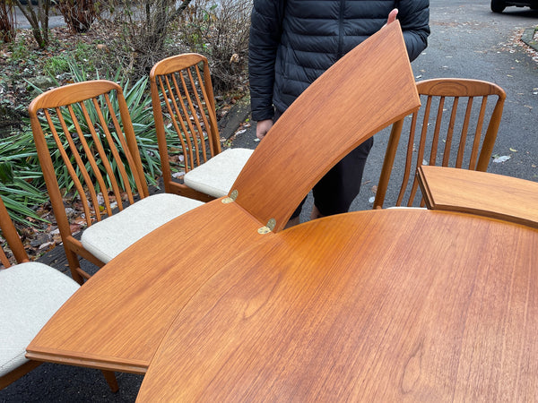 Vintage Danish Teak “Flip Flap” Expandable Dining Set