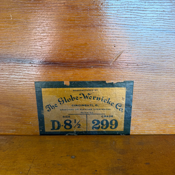 Early 20th Century Globe-Wernicke Antique Tiger Oak Stacking Barrister Bookcase