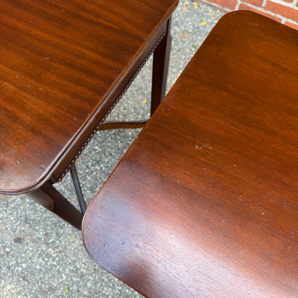 Pair of Edwardian Style Mahogany Ocassional Side Tables