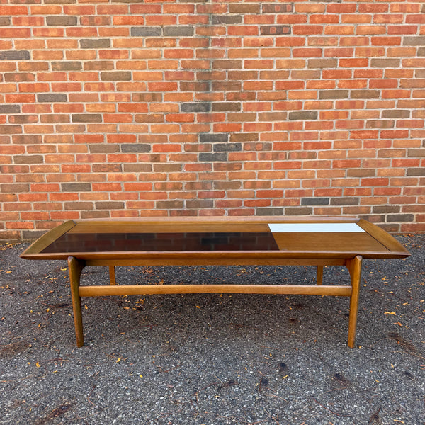 John Keal for Brown Saltman Mid-Century Modern Walnut & Laminate Coffee Table
