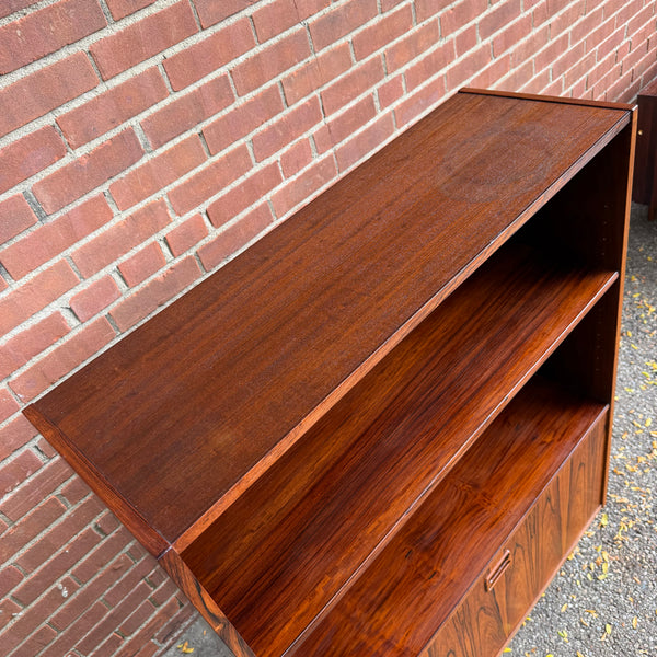 1960s Erik Brouer for Brouer Møbelfabrik Danish Rosewood Secretary Bookcase