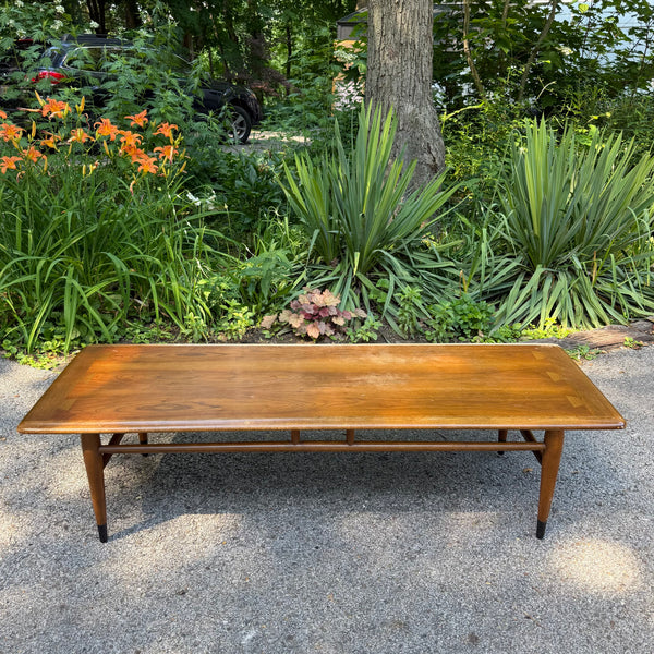 Mid Century Modern Lane Acclaim Rectangular Coffee Table by Andre Bus