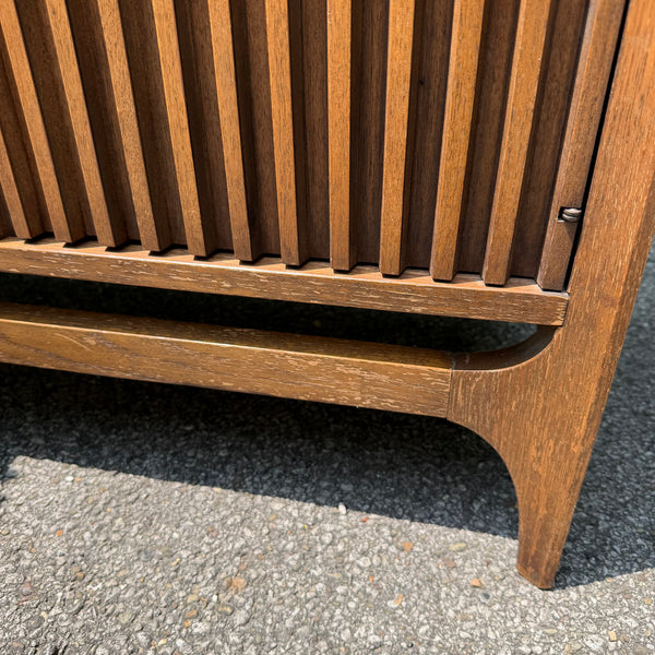 Broyhill Brasilia Walnut Room Divider / Display Cabinet