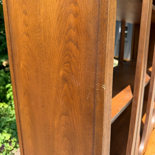 Broyhill Brasilia Walnut Room Divider / Display Cabinet