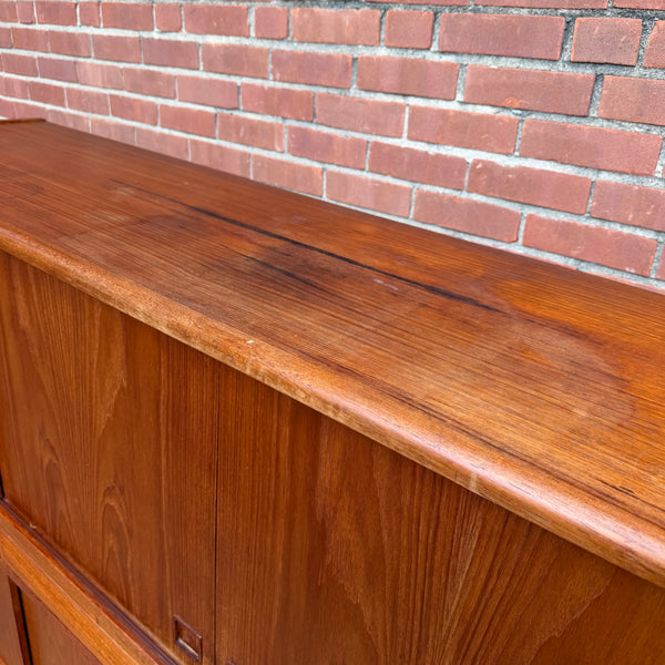 1960s Johannes Andersen Danish Modern Teak Highboard Cabinet