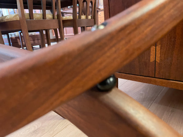 Forest Wilson Sculptural Walnut and Glass Coffee Table