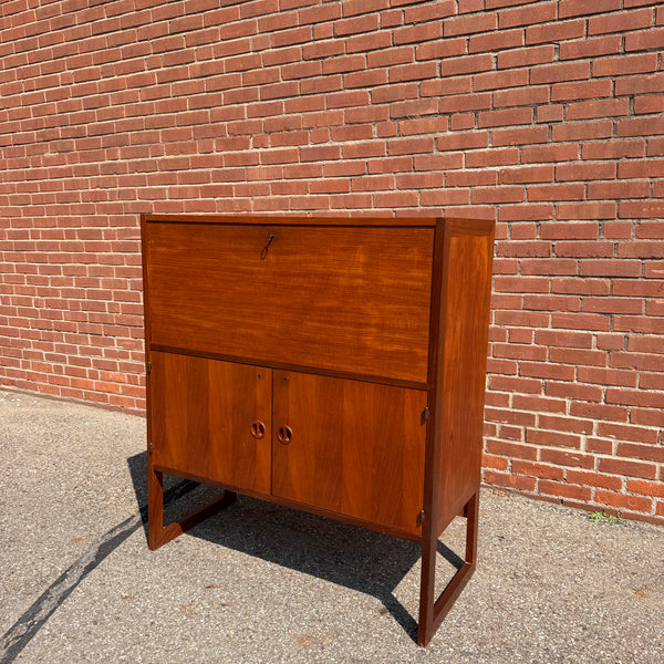 Danish Modern Teak Drop-Down “Varié” Bar by Arne Wahl-Iversen for IKEA