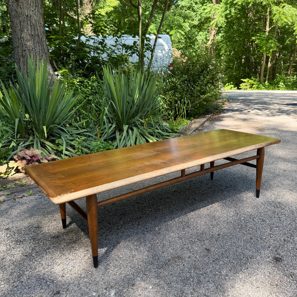 Mid Century Modern Lane Acclaim Rectangular Coffee Table by Andre Bus