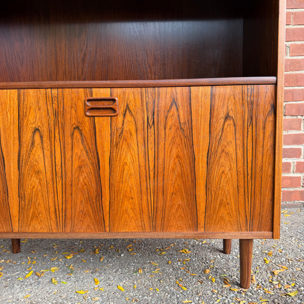 1960s Erik Brouer for Brouer Møbelfabrik Danish Rosewood Secretary Bookcase