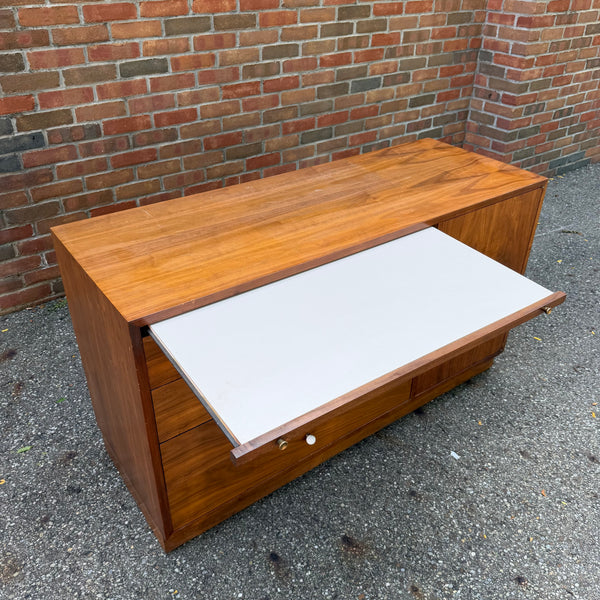 Kipp Stewart & Stewart MacDougall for Drexel Declaration Petite Walnut Credenza | Sideboard