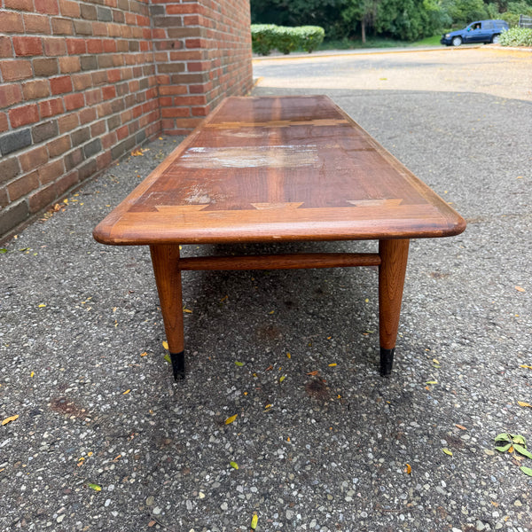 André Bus for Lane Acclaim Extra Long Walnut Surfboard Coffee Table