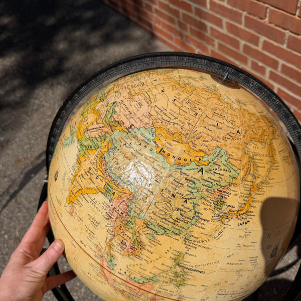 Replogle World Classics Series 16” Diameter World Globe on Metal Stand