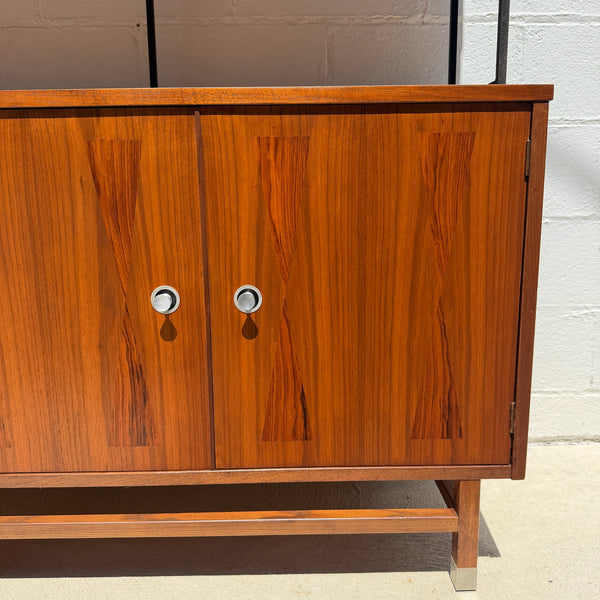 Stanley Walnut and Rosewood Wall Unit