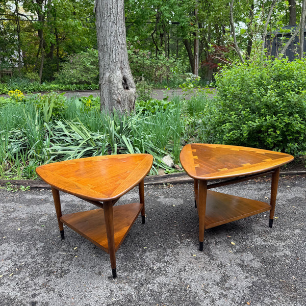 Pair of Lane Acclaim “Guitar Pick” End Tables