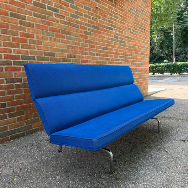 Herman Miller Eames Compact Sofa in Cobalt Blue, 2006
