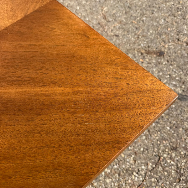 Broyhill Brasilia Mid-Century Modern Walnut Square Side Table