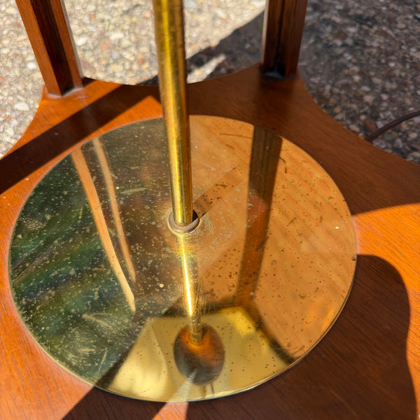 Modeline of California Walnut Floor Lamp with Parchment Shade | Mid-Century Modern