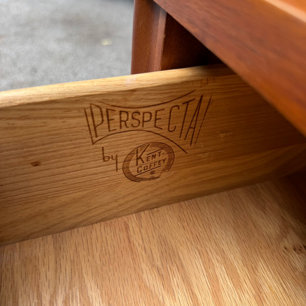 Kent Coffey Perspecta Mid-Century Walnut & Rosewood Six-Drawer Dresser