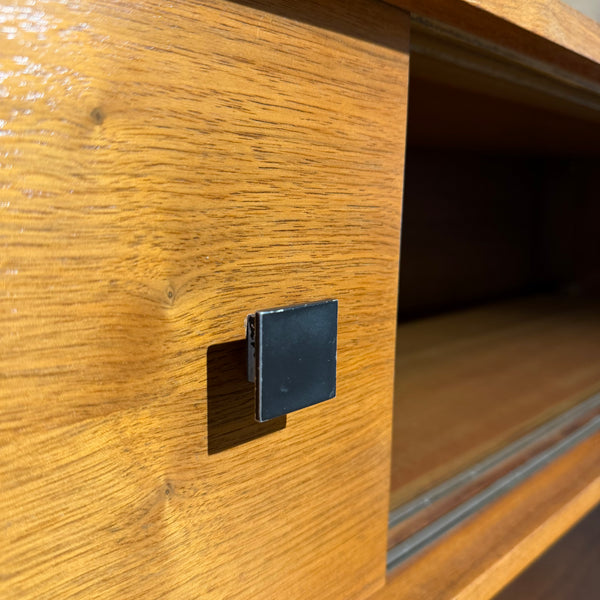 Mid Century Modern Danish-Style Teak Sideboard with Bar
