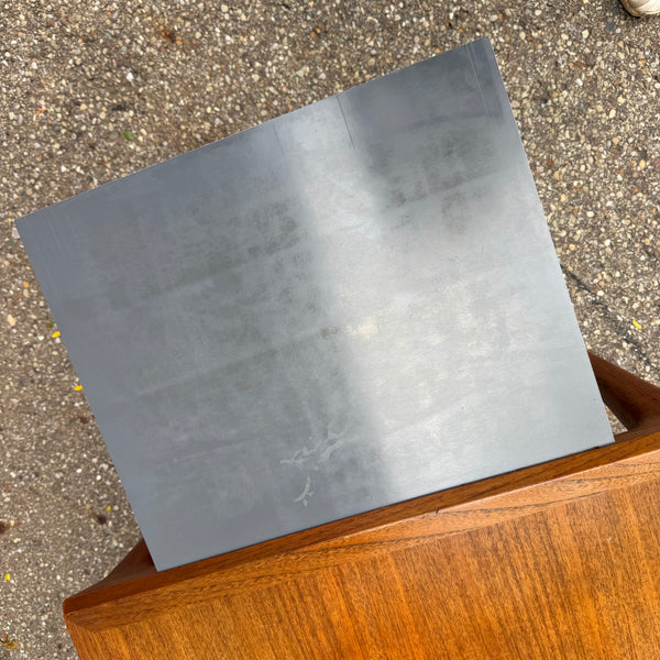 Johannes Andersen Teak Danish Modern Coffee Table with Pull-Out Laminate Shelf