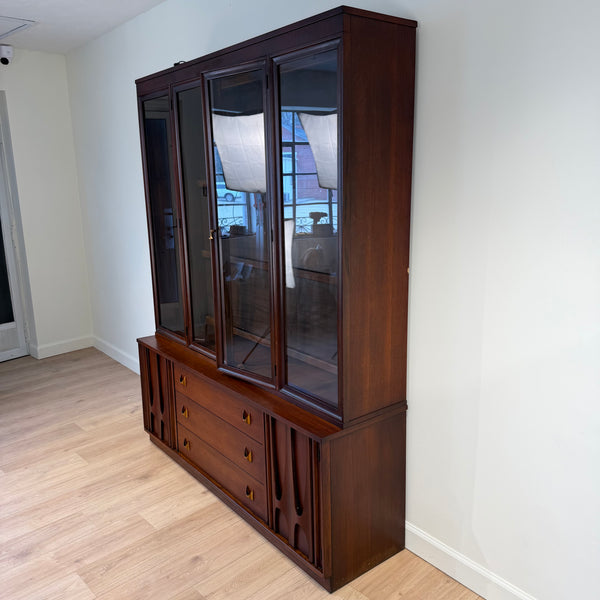 Broyhill Brasilia Walnut Mid Century Hutch