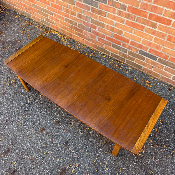 Lane Mid-Century Modern Ming Style Walnut Coffee Table