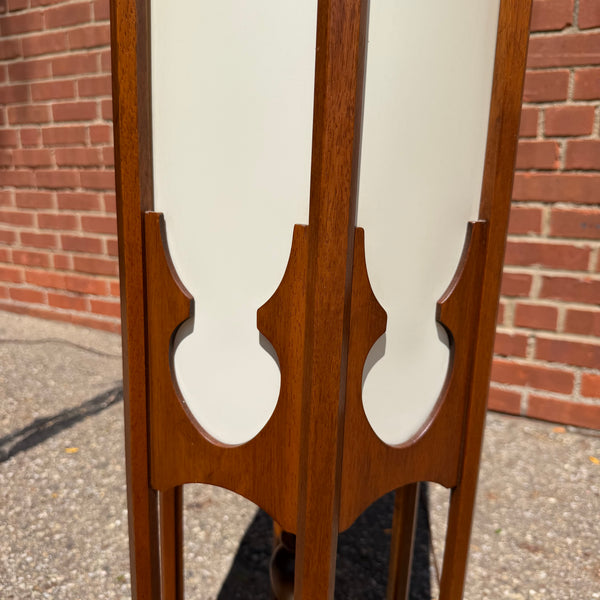 Modeline of California Walnut Floor Lamp with Parchment Shade | Mid-Century Modern