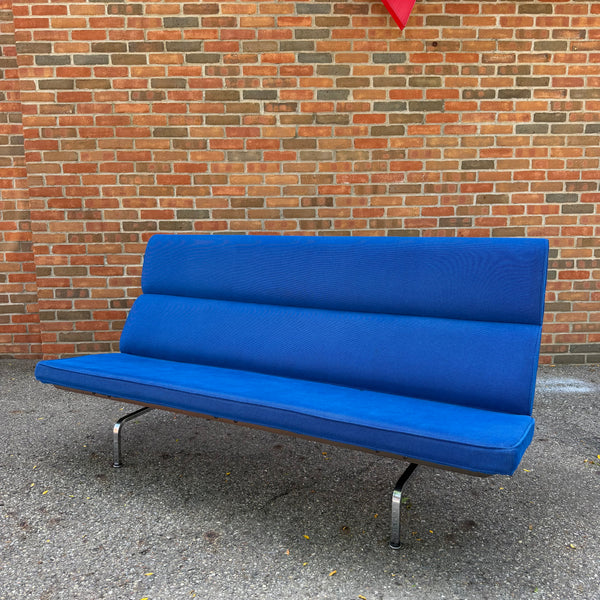 Herman Miller Eames Compact Sofa in Cobalt Blue, 2006
