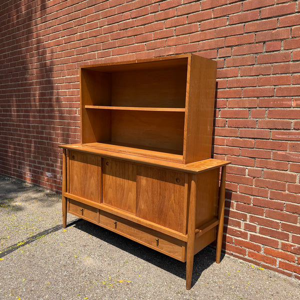 Two Piece “Contempora” Danish Style Hutch by Mt. Airy Furniture for John Stuart Furniture