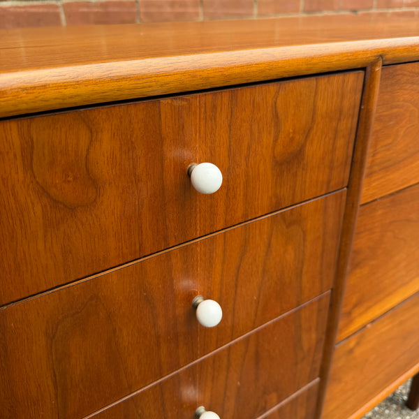Kipp Stewart for Drexel “Declaration” Walnut Lowboy Dresser